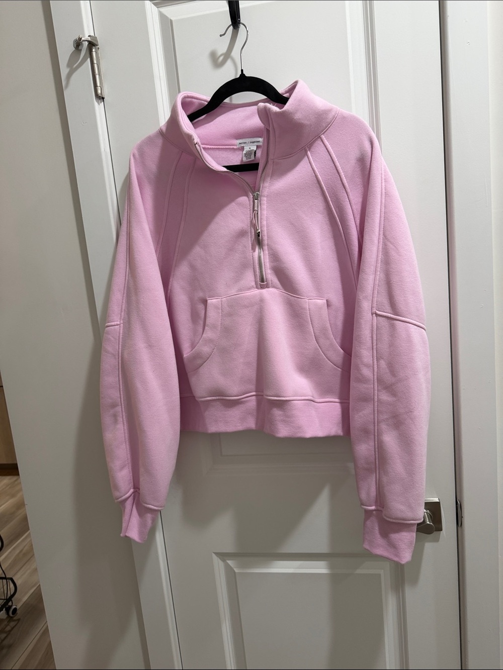Pink Half-Zip Pullover Sweater - Women